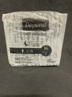 14 NEW size LG DEPEND Night Defense Underwear