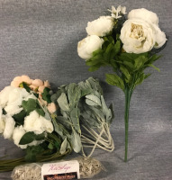 Artificial Plant And smudge stick Lot
