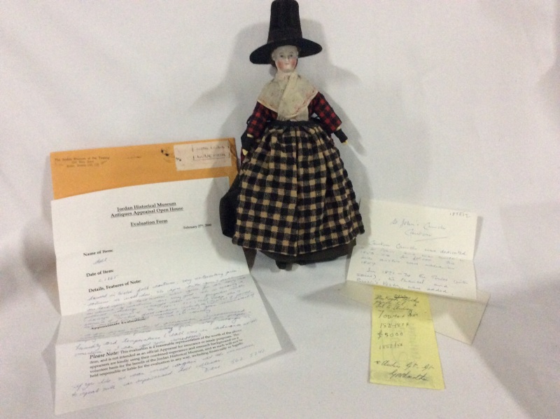 Vintage Scottish Pilgrim Porcelain Face Doll