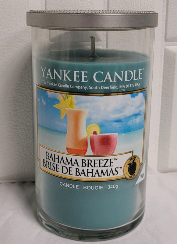 New - Yankee Candle ' Bahama Breeze ' Candle , 340g Jar