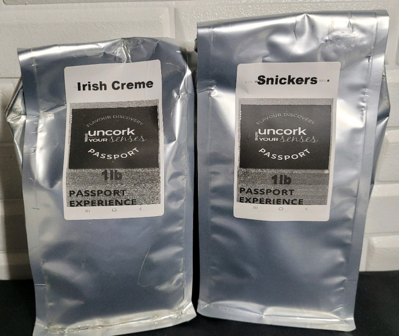 Gourmet Ground Coffee : Irish Creame & Snickers , 1Lb Each , New Sealed