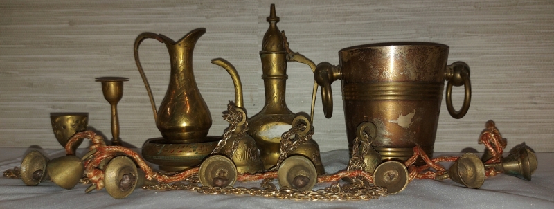 Vintage Lot Of Indian Brass