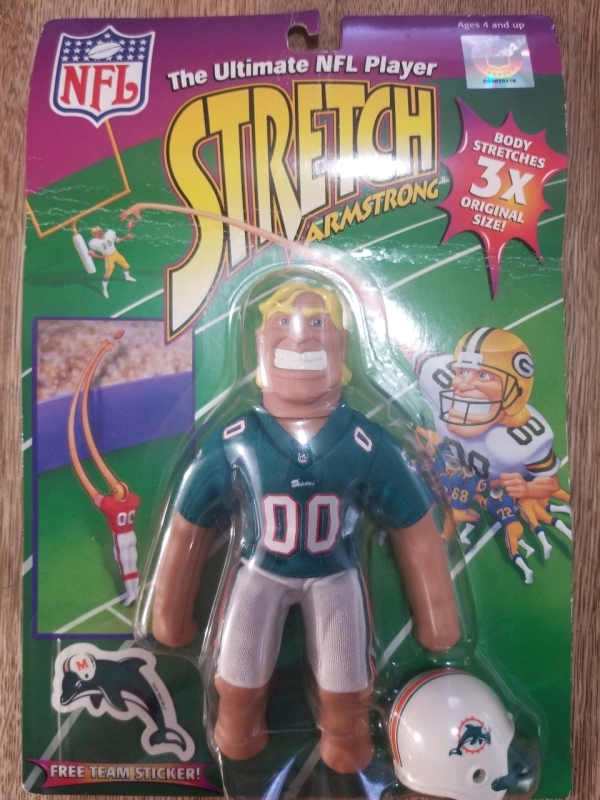 Vintage NFL MIAMI DOLPHINS Stretch Armstrong NEW