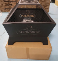 New - Strongbow Apple Cider Outdoor Metal Firepit , measures 26.5"&times;26.5" & 23" tall