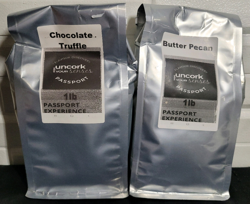 Gourmet Ground Coffee : Butter Pecan & Chocolate Truffle , 1Lb Each , New Sealed