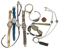 Vintage to Newer Analog Wrist Watches, Bracelets, Pins +
