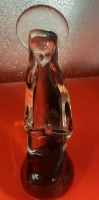 Vintage Art Glass VIRGIN MARY figure
