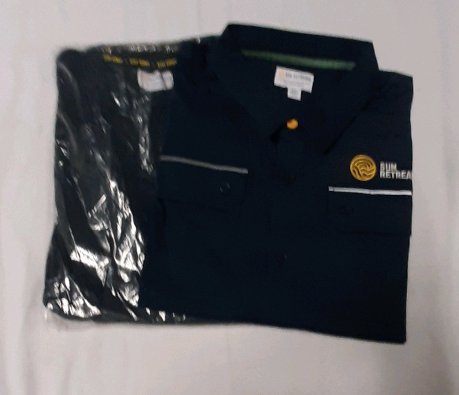 New Men's 2 -2XL Short Sleeve Shirts with Sun Retreat Logo
