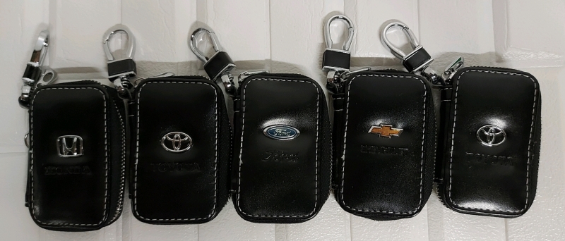 Key FOB Wallet With Clip Zipper Various Car Companies