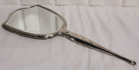 Vintage Birks Sterling Vanity Hand Mirror . Measures 12 1/4" long