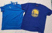 New - PUMA DryCELL Shirt & Golden State Warriors T-Shirt . Both Shirts Size XXL