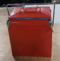 Retro Style Outdoor Cooler Box with Carry Handle . Measures 11.5"&times;8.5"&times;12.5" . Never Used