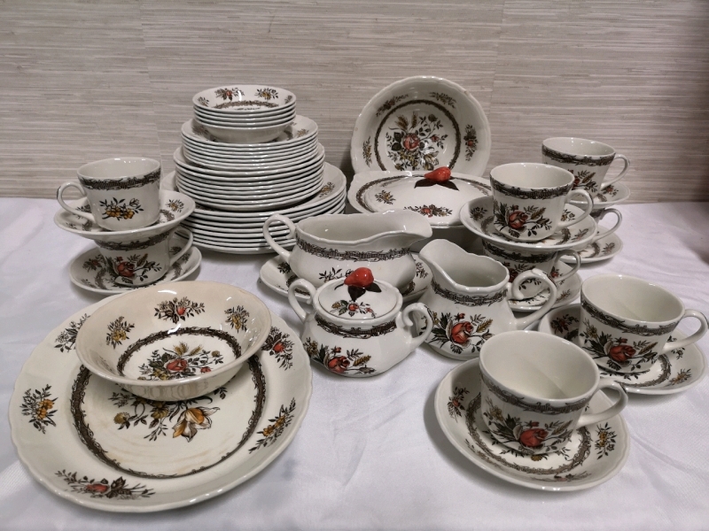 54 Pieces Vintage Wood & Sons Dishes - Made in England