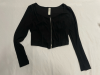 NEW Zip up crop cardigan size XL