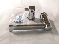 As New Toilet Paper Holder and Hook - Hardware Included Chrome