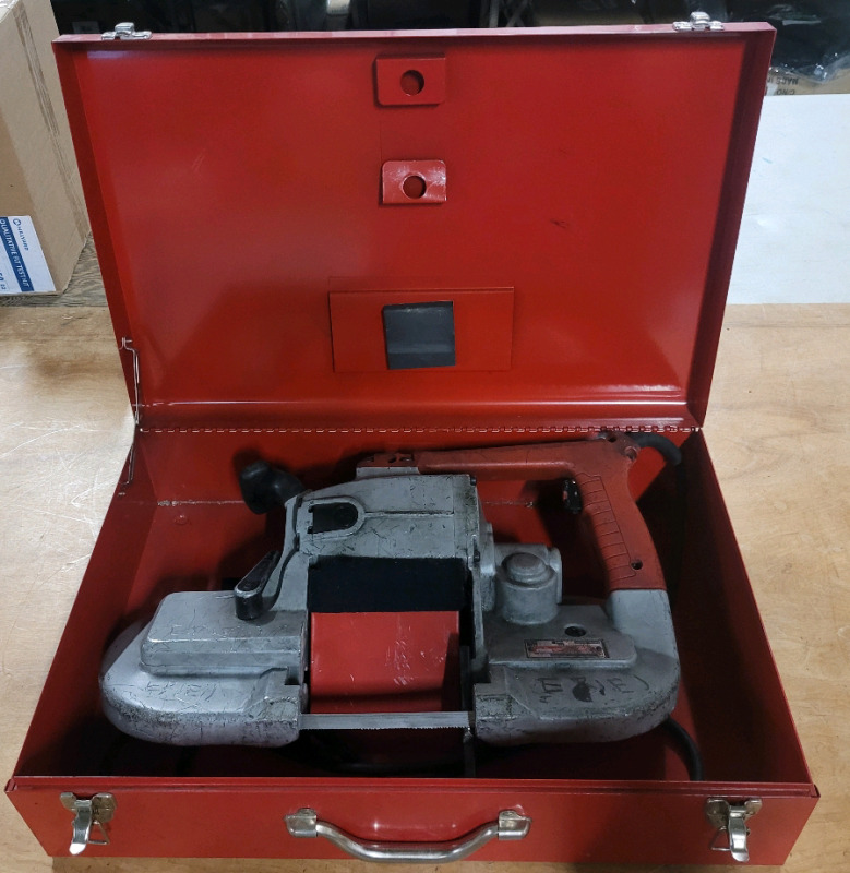 Milwaukee Heavy-Duty Deep Cut Band Saw in Metal Case . Pre-owned