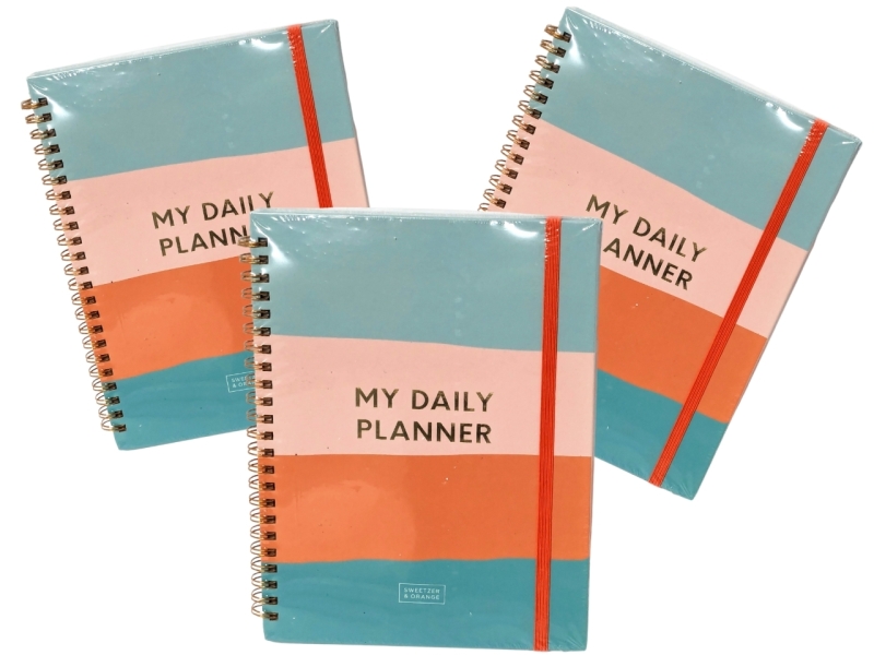 3 New Sweetzer & Orange Daily Planners (8.4" x 6.25"ea)