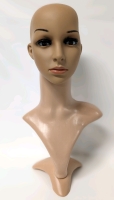 New 20.25" Tall Mannequin Head with Base