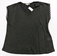 New Size XL San Francisco Light & Lacey Knit Top (Black) Style: S09VKNI00290