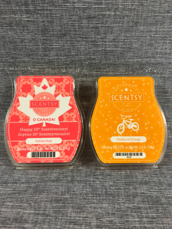 2 Scentsy Bars Kahiko Hula & Oodles Of Orange