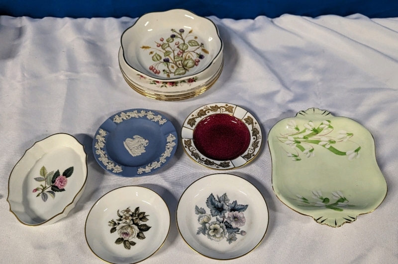 Assorted China 12 Pieces. Royal Standard, Wedgwood, Royal Worcester and more!