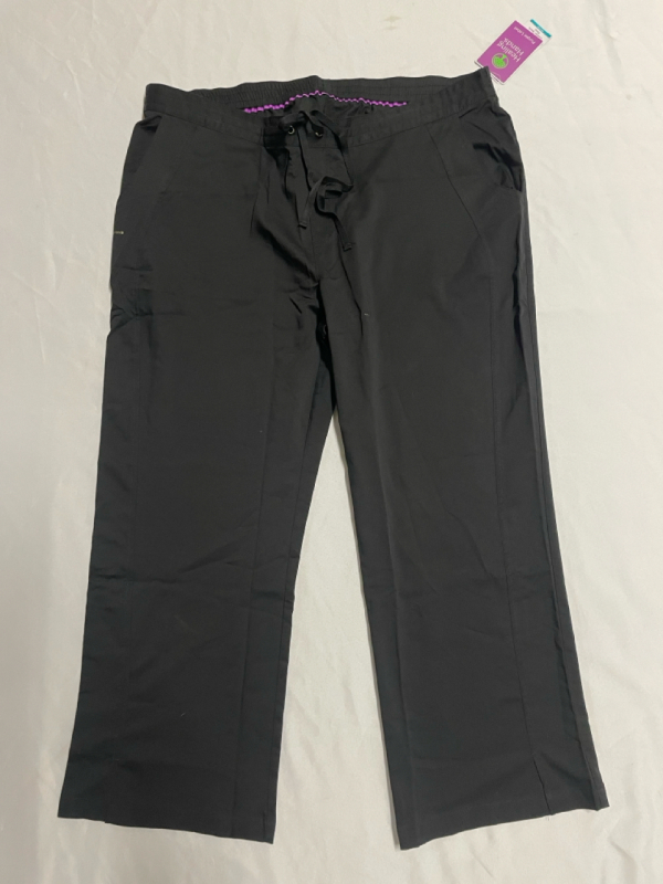 NEW Healing Hands black Scrub pants size 2XP petite Taylor Pant