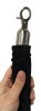 6 Thick Black Velvet Barrier Ropes (67" Long) w Heavy Duty Clips on Both Ends - 2