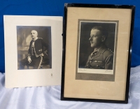 2 Vintage Military Style Photo Prints. Largest Print Measures 12" by 17" with Frame.