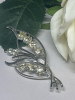 Two Vintage Spray Brooches With n Silver Tone - 2