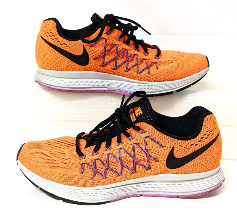 NIKE Women's Size 10 Air Zoom Pegasus Orange Running Shoes 749344-805