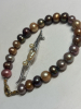 Fresh Water Pearl Bracelet Bar Brooch MOP Necklace - 6