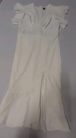 New Size XL or 12 US Shein V Neck Flutter Sleeved Dress