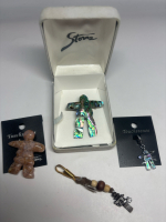 Inukshuk Brooches Charms Abalone