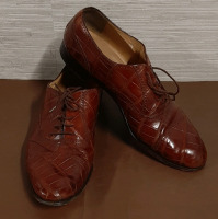 Vintage Size 11.5N Men's Caporicci Alligator Shoes Made in Italy