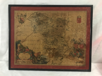 17th Century Map of Derbyshire Copy