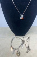 925 Sterling Charm Bracelet 925 Sterling Starfish Anklet