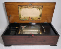 Antique Swiss Music Box , Maker Unknow . Good Pre-Owned Condition , Tested Working .