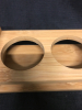 13”x4” Wooden Candle/Drink Holder 4 Hole - 2