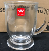 6 new Yujing Glass Coffee Mugs 4.5”