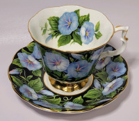 Royal Albert ' Flora Series : Morning Glory ' Teacup & Saucer . Both Ring True