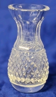 Signed Waterford Small Crystal Vase 3.8" Tall