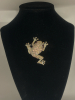 Rhinestone AB Leaping Frog Brooch - 3