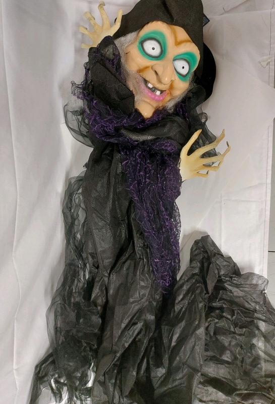 JOYIN Halloween Witch With Motion Sensor and Audio Approx 56"