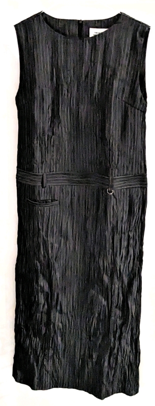 New Korean Pinstripe Sleeveless Maxi Dress (Medium?)