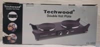 New - Techwood Double Hot Plate . Model ES-3203