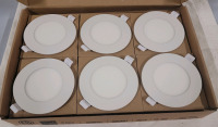 New - GCNlight 9W 4" LED Slim Panel Ceiling Lights & Junction Box , 6-Pack