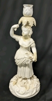 Vintage Meissen Figural Candlestick Holder 12" Tall