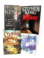 4 Steven King Hardcover Novels; Misery, Desperation, Dreamcatcher & The Girl Who Loved Tom Gordon