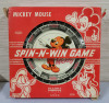 1950&rsquo;s Mickey Mouse Spin N&rsquo; Win Game w/Original Box . Tin Lithographed Toy . Game Pieces Not Included - 5