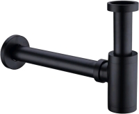 New TRUSTMI Bottle P-Trap - Bathroom Basin Sink Waste Drain Kit in Matte Black - 11-225MB